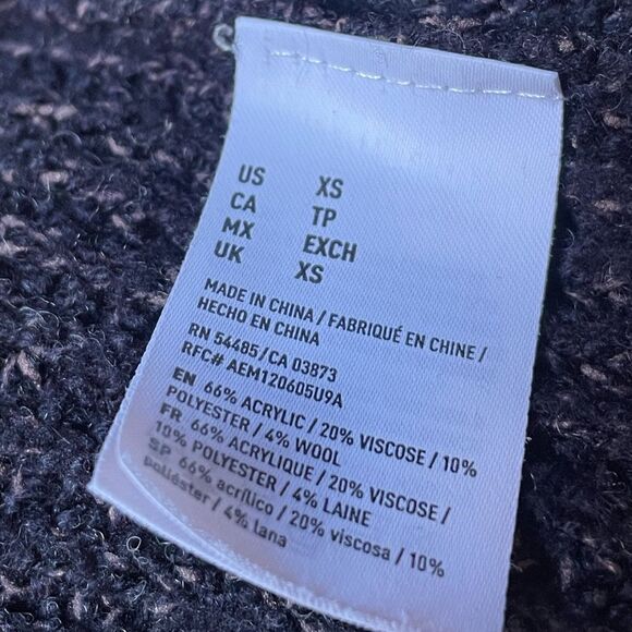 American Eagle Outfitters Purple Cable Knit Turtleneck Sweater Dress (XS) - Picture 8 of 11